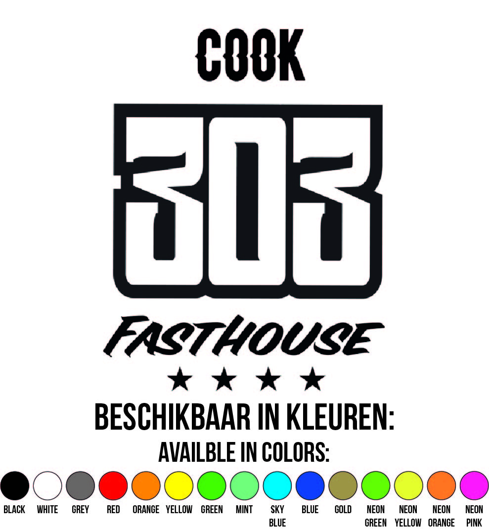 Fasthouse Cross Shirt Bedrukken - Blacklist Outline